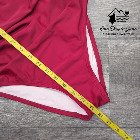 Cupshe V Neck Tie Back One Piece Swimsuit Size S - Picture 4 of 5